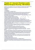 Chapter 37&colon; Vascular Disorders Lewis&colon; Medical-Surgical Nursing&comma; 10th Edition 