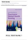 Test Bank For Davis Advantage for Psychiatric Mental Health Nursing Tenth Edition by Karyn I. Morgan , Mary C. Townsend||ISBN NO:10,0803699670||ISBN NO:13,978-0803699670||All Chapters||Complete Guide A+