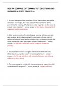 HESI RN COMPASS EXIT EXAM LATEST QUESTIONS AND ANSWERS ALREADY GRADED A&plus; 