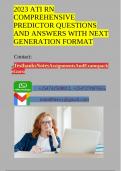 2023 ATI RN COMPREHENSIVE PREDICTOR QUESTIONS AND ANSWERS WITH NEXT GENERATION FORMAT