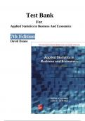 Solution Manual For Applied Statistics in Business and Economics 7th Edition by David Doane 2024