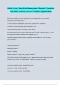 Relias Exam &colon; Basic Pain Management &lpar;Hospice&rpar; &vert; Questions  with 100&percnt; Correct Answers