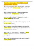 Nutrition Metabolism FNDH-620 Exam 2 Questions And Answers