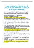 N328 FINAL EXAM QUESTIONS AND DETAILED ANSWERS WITH RATIONALE 2024&vert; A&plus; GRADE VERIFIED