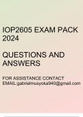 IOP2605 Exam pack 2024(Questions and answers)