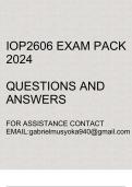 IOP2606 Exam pack 2024(Questions and answers)