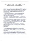 HESI RN COMPASS EXIT EXAM 2 LATEST QUESTIONS AND  VERIFIED ANSWERS ALREADY GRADED A&plus;