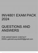 INV4801 Exam pack 2024(Questions and answers)