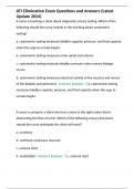 ATI Elimination Exam Questions and Answers &lpar;Latest Update 2024&rpar;