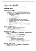 Aantekeningen&sol; samenvatting IPU
