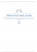 Walden University, NRNP 6635 Final Exam Exam Elaborations Questions with Answers Exam Prep Guide For Final Exams Latest Verified Review 2024 Practice Questions and Answers for Exam Preparation, 100% Correct with Explanations, Highly Recommended, Download 