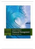 Solution Manual For Financial Management Theory & Practice, 15th Edition By Eugene Brigham Michael Ehrhardt