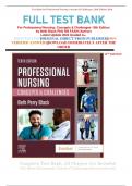 FULL TEST BANK For Professional Nursing: Concepts & Challenges 10th Edition by Beth Black PhD RN FAAN (Author) Latest Update 2024 Graded A+.  