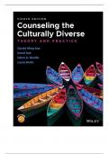 Solution Manual For Counseling the Culturally Diverse Theory and Practice, 8th Edition By Derald Wing Sue, David Sue, Helen Neville, Laura Smith (Wiley)