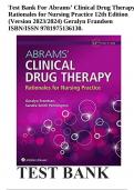  clinical drug therapy rationales for nursing practice 12th edition