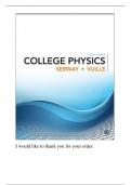 Test Bank For College Physics, 11th Edition By Raymond Serway, Chris Vuille