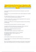 School Librarian Practice Exam 2 Questions with 100&percnt; Correct Answers &vert; Updated 2024 Guaranteed Success