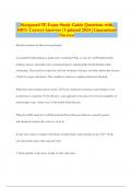 Starguard 5E Exam Study Guide Questions with 100&percnt; Correct Answers &vert; Updated 2024 &vert; Guaranteed Success