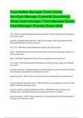 Food Safety Manager Flash Cards&comma; ServSafe Manager Exam&lpar;80 Questions&rpar;&comma; Texas food manager&comma; Food Manager Exam&comma; Food Manager Practice Exam 2024