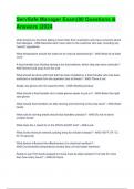 ServSafe Manager Exam&lpar;80 Questions & Answers &rpar;2024