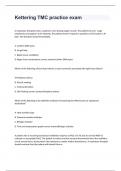 Kettering TMC practice exam 2024 with 100&percnt; correct answers