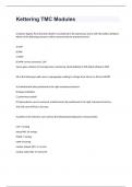 Kettering TMC Modules exam 2024 with 100&percnt; correct answers