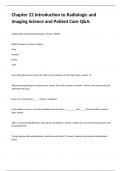 Chapter 22 Introduction to Radiologic and Imaging Science and Patient Care Q&A&period;