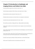Chapter 23 Introduction to Radiologic and Imaging Science and Patient Care Q&A