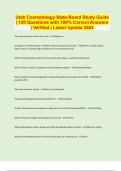 Utah Cosmetology State Board Study Guide &vert; 130 Questions with 100&percnt; Correct Answers &vert; Verified &vert; Latest Update 2024