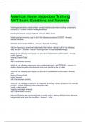 American Home Inspectors Training AHIT Exam Questions and Answers