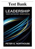 Test Bank For Introduction to Leadership Concepts and Practice 7th Edition By Peter G. Northouse ISBN:9781483317533| Complete Guide A+