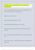 CSCE&sol;OSCE&comma; Exam Questions and  answers&sol; Verified&sol;&sol;LATEST UPDATES FOR 2024&sol; 2025 EXAMS PREDICTIONS&sol;