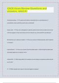 CSCE&comma; Exam Review Questions and  answers&comma; rated A&plus;&sol;LATEST UPDATES FOR 2024&sol; 2025 EXAMS PREDICTIONS&sol;