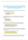 HESI MENTAL HEALTH 2023&sol;MENTAL HEALTH HESI EXIT TEST BANK REAL EXAM 250&plus; QUESTIONS AND CORRECT ANSWERS&vert;BRAND NEW&excl;&excl;