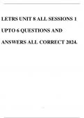 LETRS UNIT 8 ALL SESSIONS 1 UPTO 6 QUESTIONS AND ANSWERS ALL CORRECT 2024.