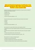 National Pesticide Applicator Certification Core Manual &vert; Questions with 100&percnt; Correct Answers &vert; Verified &vert; Latest Update 2024