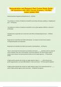 Demonstration and Research Pest Control Study Guide &vert; 100 Questions with 100&percnt; Correct Answers &vert; Verified &vert; Latest Update 2024