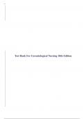 Test Bank For Gerontological Nursing 10th Edition
