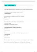 Nur 163 Exam 2 questions with correct solutions