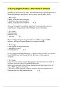 ACT Prep English Section – Questions & Answers 