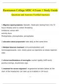 NUR 2755 &sol; NUR2755&colon; Multidimensional Care IV &sol; MDC 4 Exam 1 Study Guide Questions and Answers &lpar;2024 &sol; 2025&rpar; &lpar;Verified Answers&rpar;