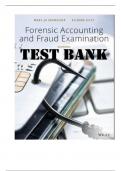 FORENSIC ACCOUNTING AND FRAUD EXAMINATION 2ND EDITION KRANACHER TESTBANK