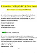 NUR 2755 &sol; NUR2755&colon; Multidimensional Care IV &sol; MDC 4 Final Exam Questions and Answers &lpar;2024 &sol; 2025&rpar; &lpar;Verified Answers&rpar;