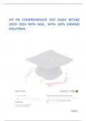 ATI PN COMPREHENSIVE EXIT EXAM RETAKE 2023&equals; 2024 WITH NGN&lowbar; WITH 100&percnt; VERIFIED SOLUTIONS
