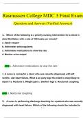NUR 2502 &sol; NUR2502&colon; Multidimensional Care III &sol; MDC 3 Final Exam Questions and Answers &lpar;2024 &sol; 2025&rpar; &lpar;Verified Answers&rpar;
