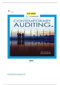 Test bank - Contemporary Auditing 12th Edition by Michael C. Knapp|2023 Updated|