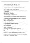 TEXAS REAL ESTATE FINANCE TEST
