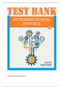 Entrepreneurial Finance 7th Edition Test Bank |LEACH MELICHER