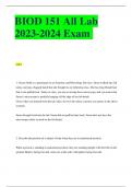 BIOD 151 All Lab 2023-2024 Exam