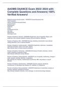 AAOMS DAANCE Exam 2023&sol; 2024 with Complete Questions and Answers&vert; 100&percnt; Verified Answers&excl;
